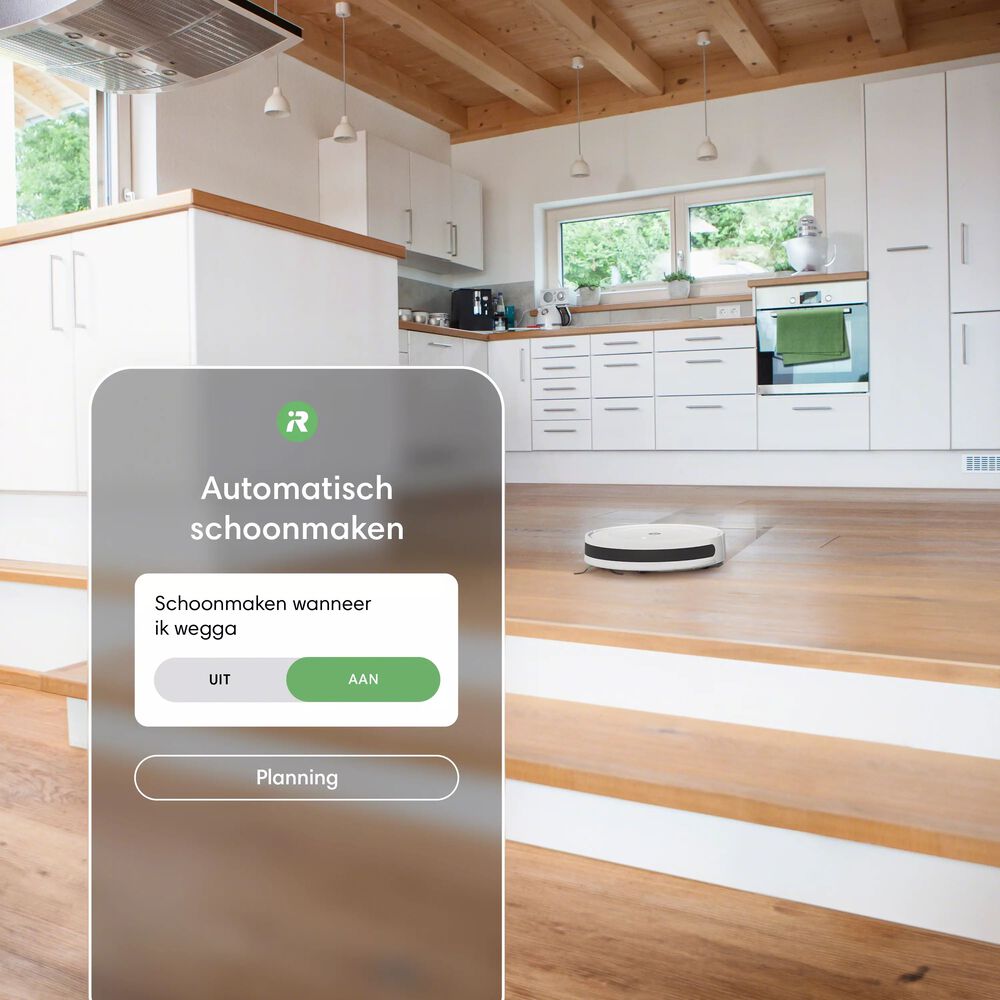 Maakt schoon volgens jouw planning